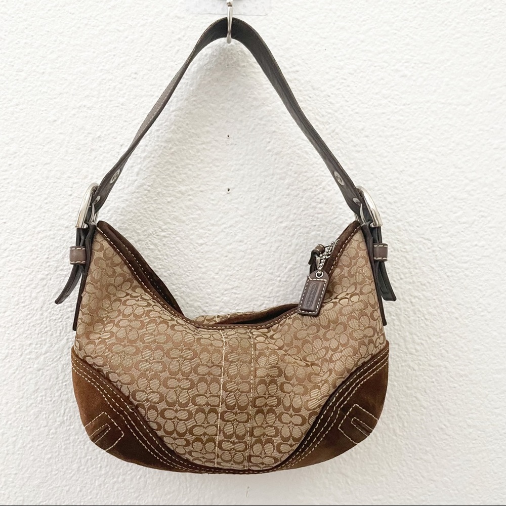 Small Coach brown shoulder bag